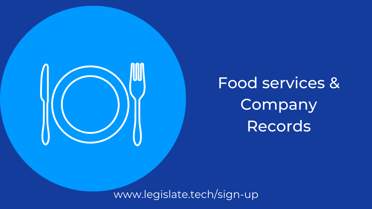 What company records should your food service business keep?